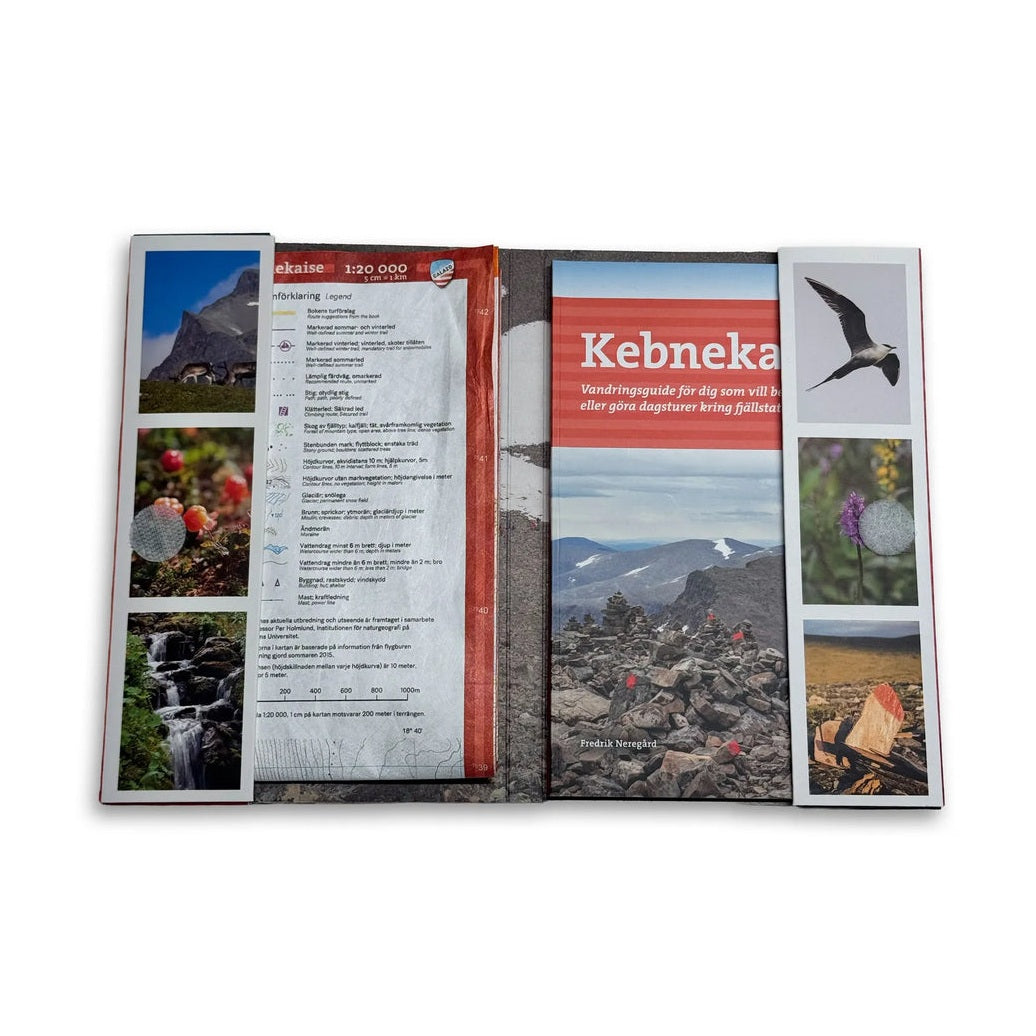 Kebnekaise vandringsguide och högalpin karta