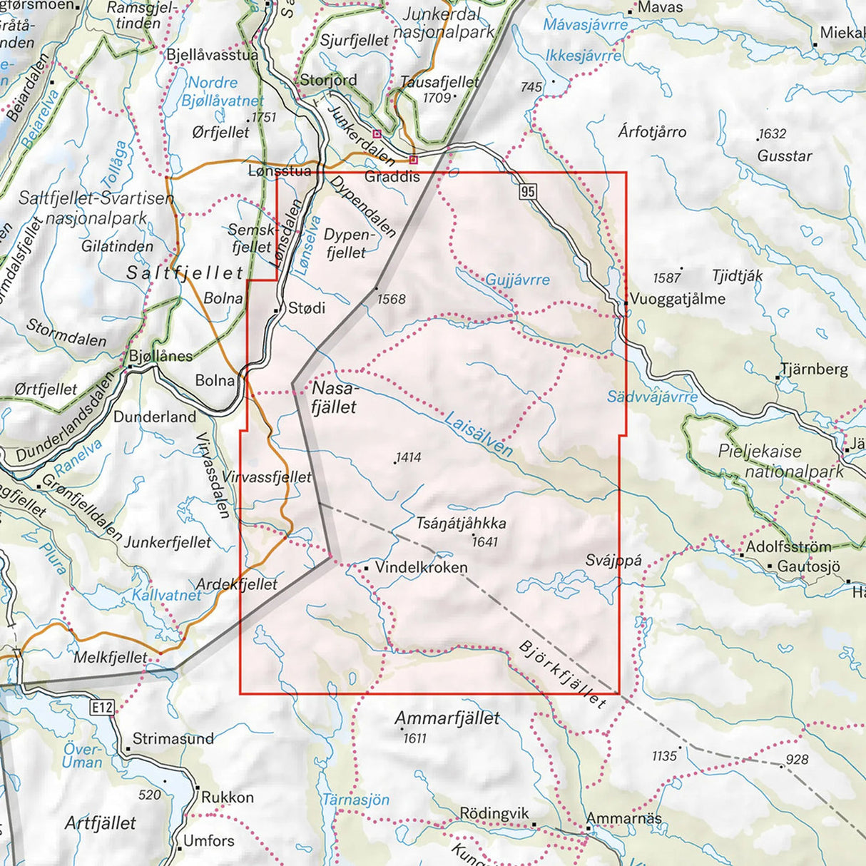 Vuoggatjålme - Nasafjäll - Dalavardo