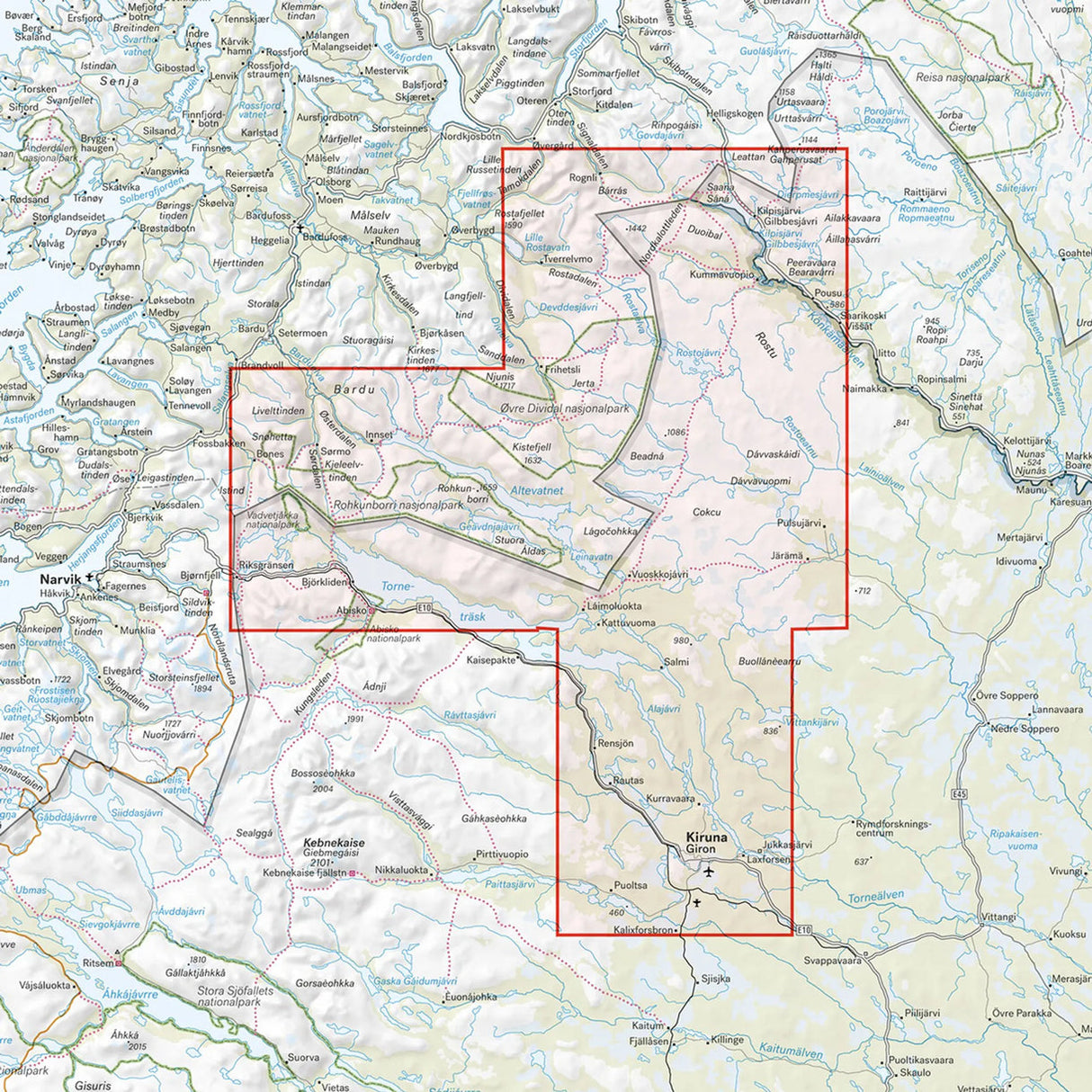 Treriksröset, Abisko & Kiruna