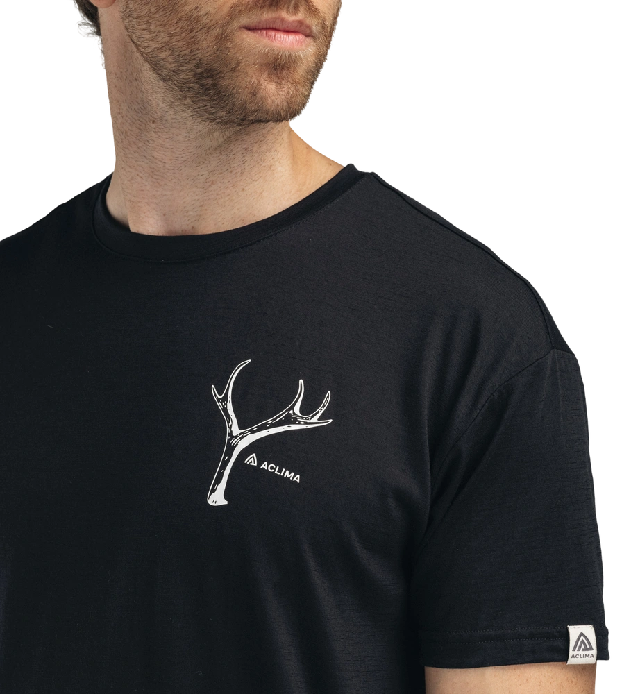 LightWool 140 classic tee antler Herr