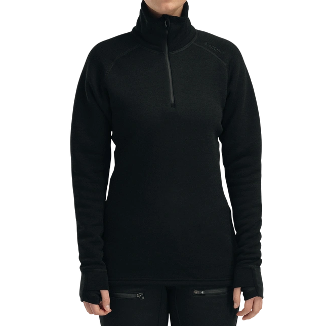 FleeceWool Polo w/ zip Dam