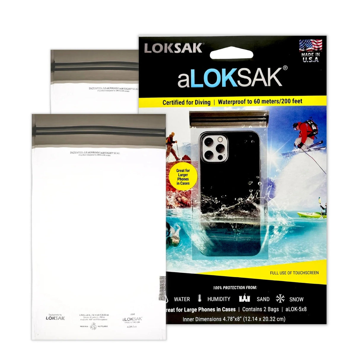 aLoksak XLarge Vattentätt fodral 2-pack