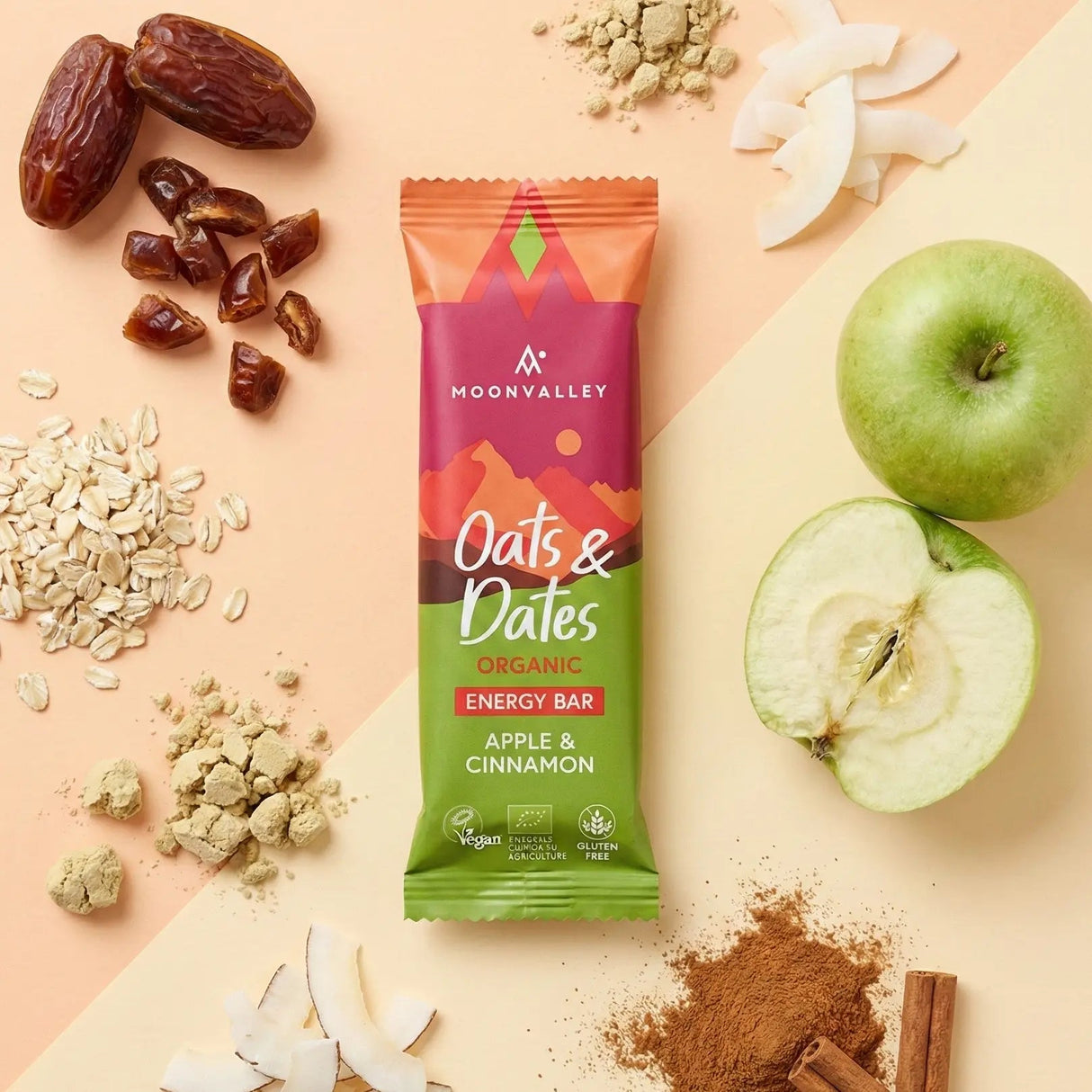 Ekologisk Energibar Oats & Dates Äpple & Kanel