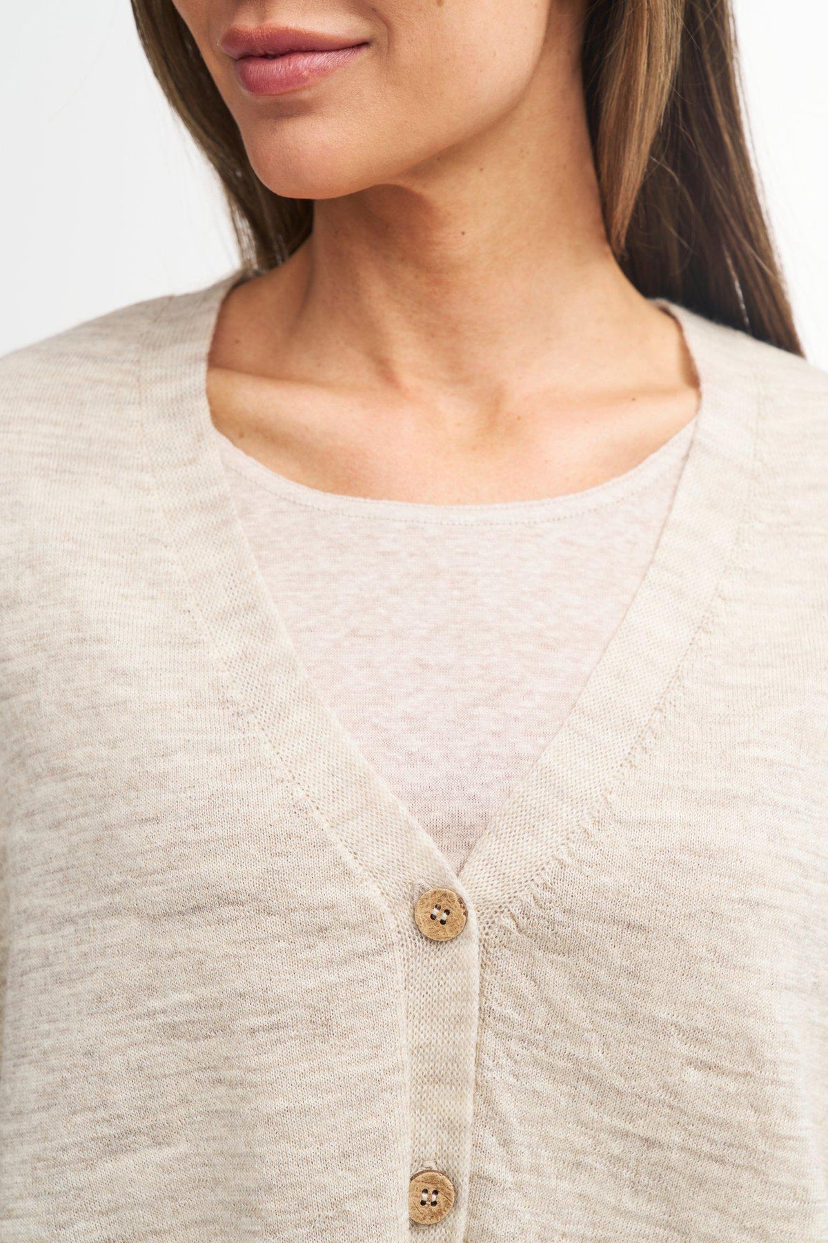 NLS Poppy Stickad Poncho Dam