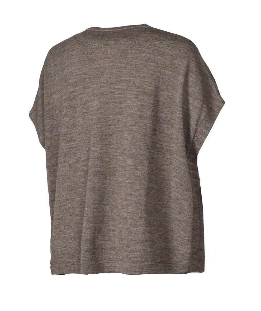 NLS Poppy Stickad Poncho Dam