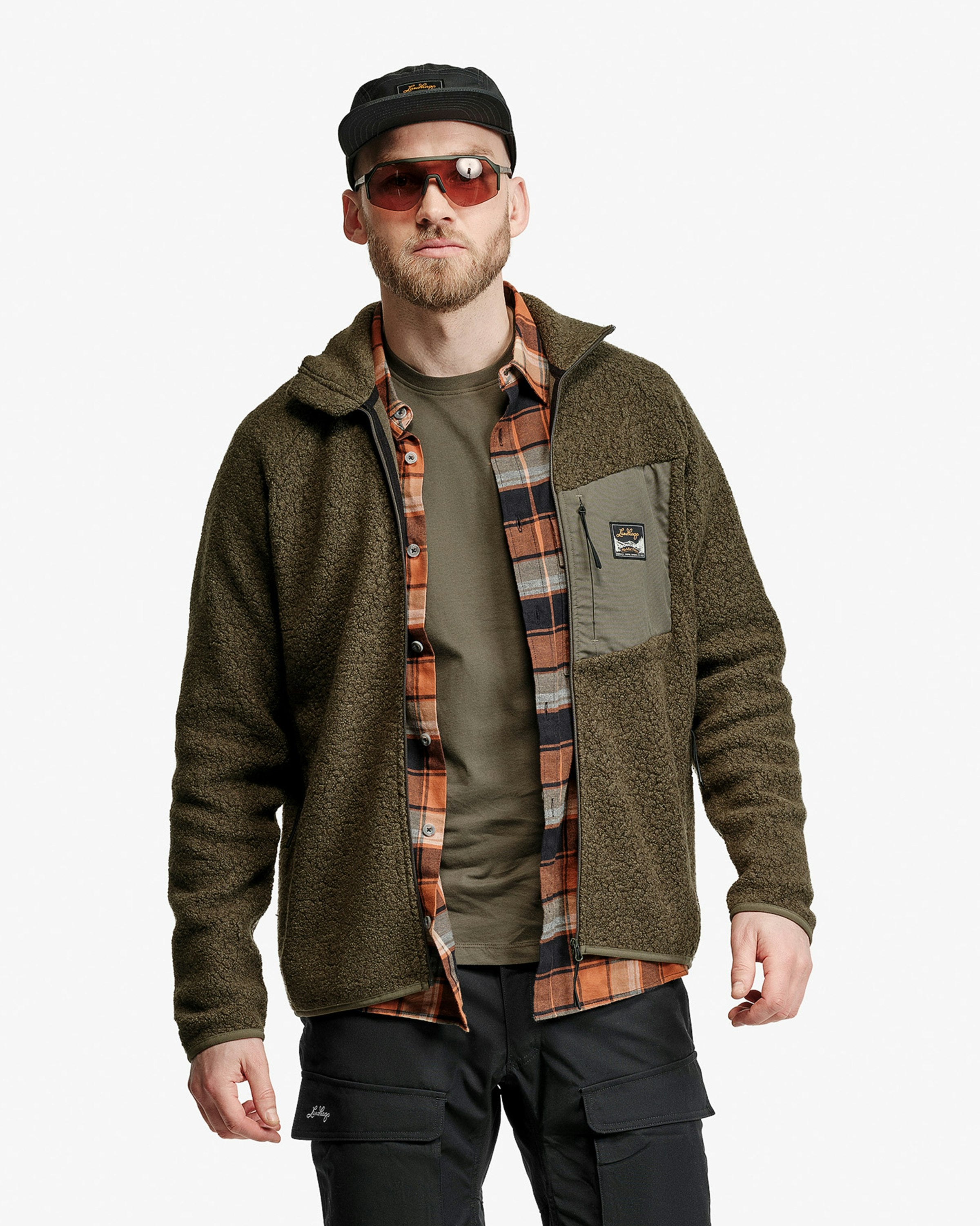 Flok Wool Pile Fleecejacka Herr