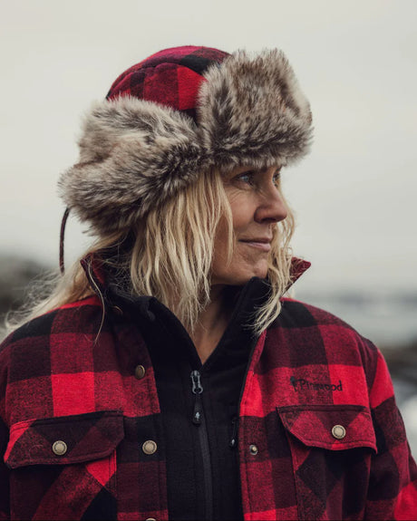 Classic Rutig Pälsmössa