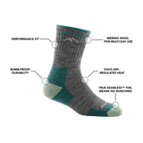 Hiker Micro Crew Sock Cushion Dam