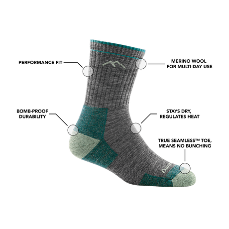 Hiker Micro Crew Sock Cushion Dam
