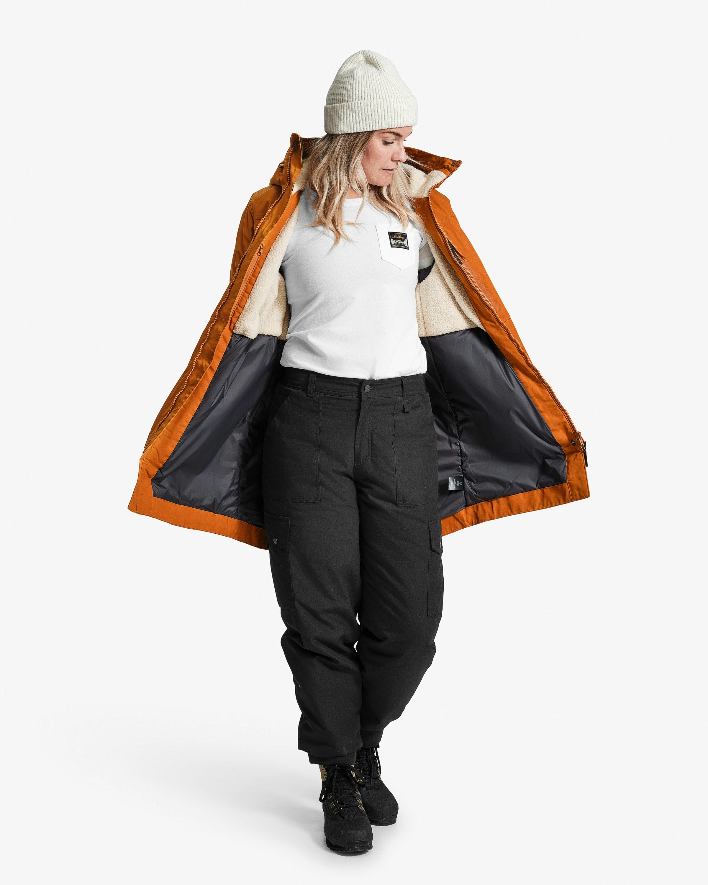 Fulu Cargo Insulated Pant W Black Model 1