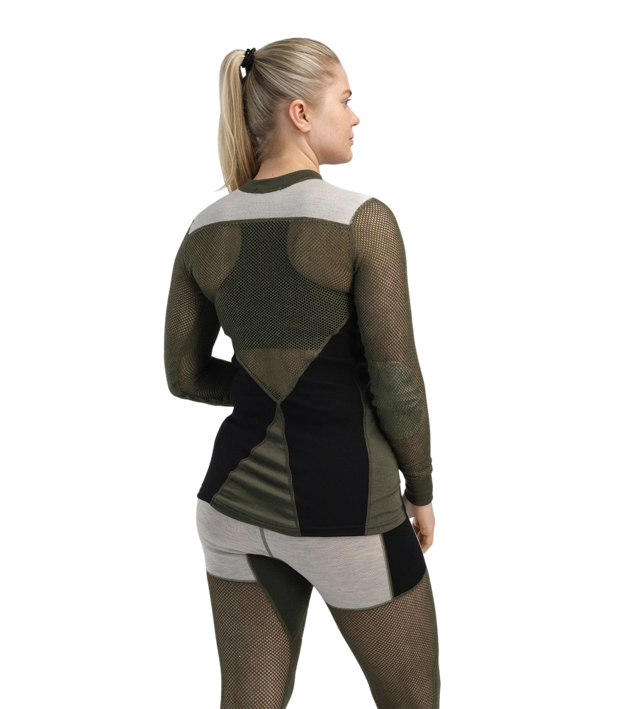WoolNet Hybrid Crewneck Dam
