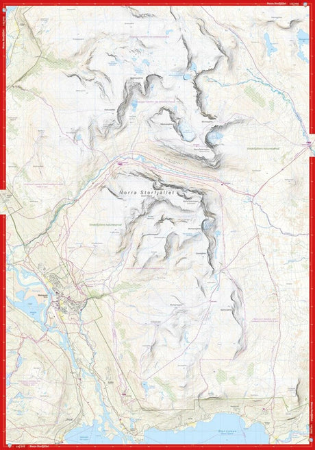 Högalpin karta Hemavan