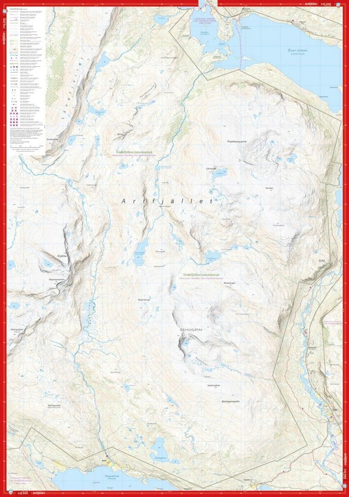 Högalpin karta Hemavan