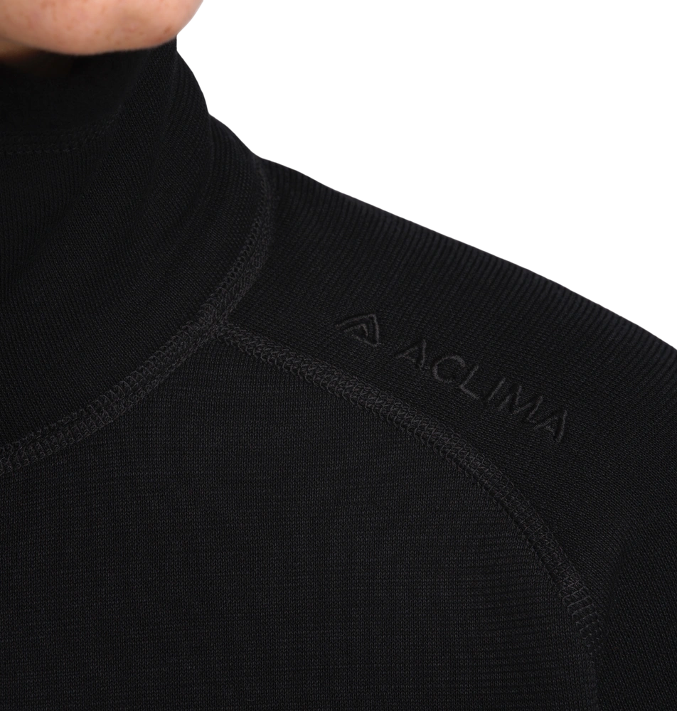 FleeceWool Polo w/ zip Dam