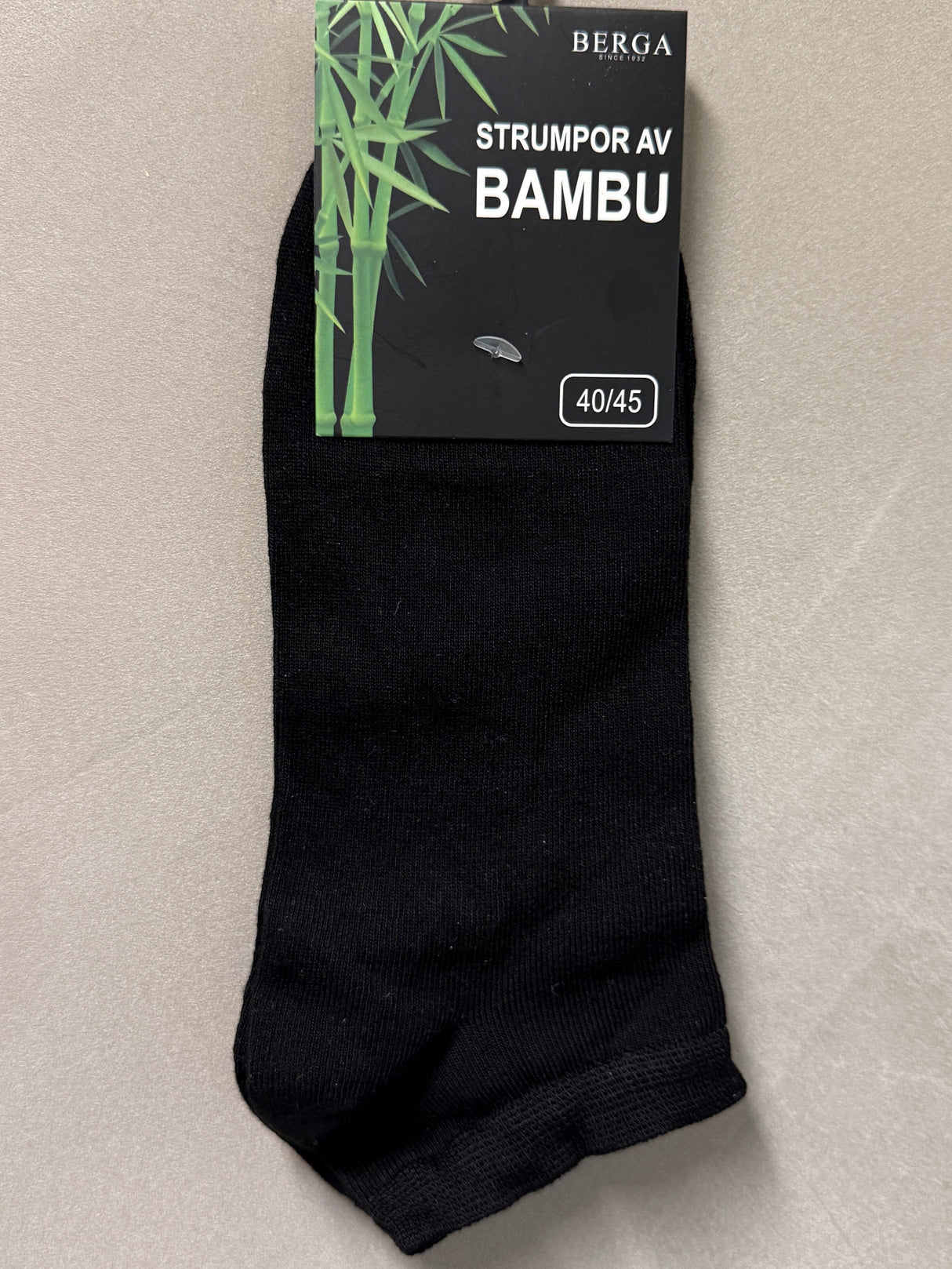 Bambustrumpa Sneaker Svart