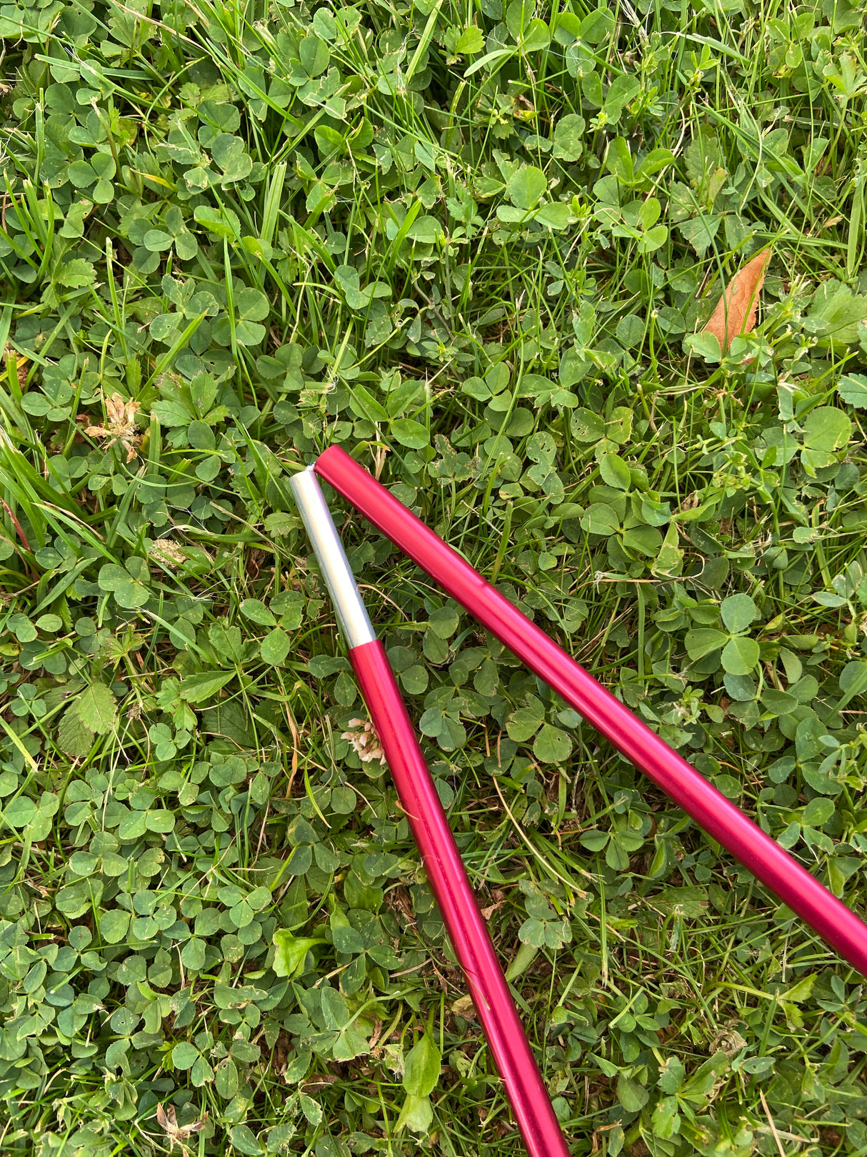 Reservbåge tält aluminium röd