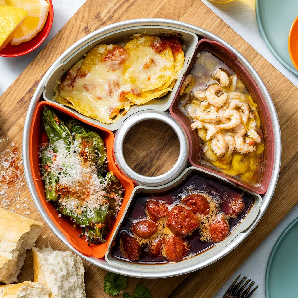 Omnia Silikonformar 6-Pack Med Halvor Och Fjärdedelar